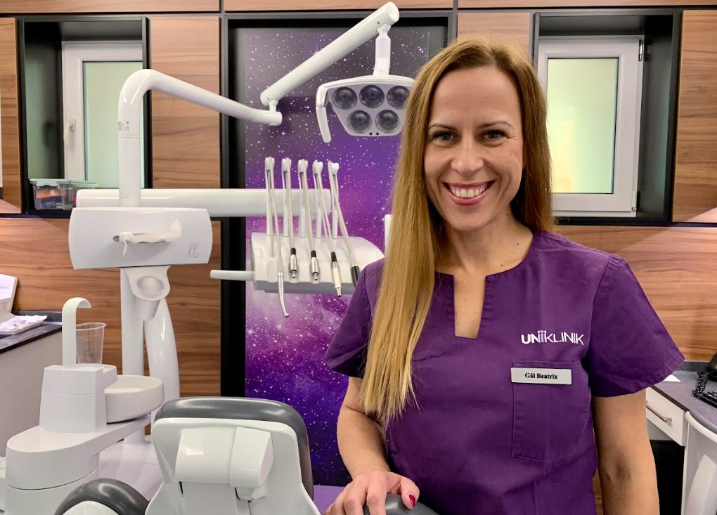 dentálhigiénia, fogkő leszedés professzionális fogászati rendelőben, az Unikliniknél